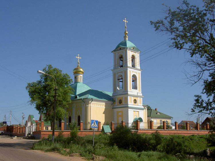Церковь Николая Чудотворца, Никольское (Одинцовский городской округ и ЗАТО Власиха, Краснознаменск, Московская область). общий вид в ландшафте