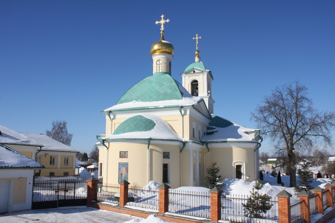 Никольское. Церковь Николая Чудотворца. общий вид в ландшафте