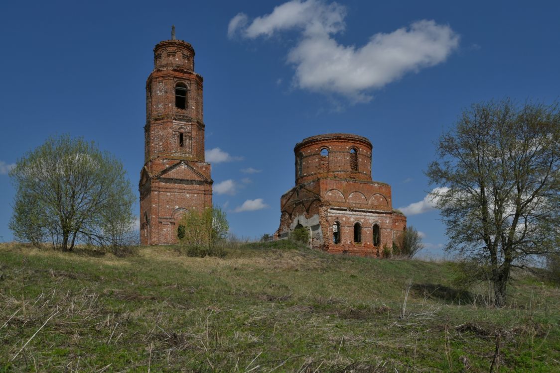 Колпенка, урочище. Церковь Троицы Живоначальной. общий вид в ландшафте, Вид с юго-запада