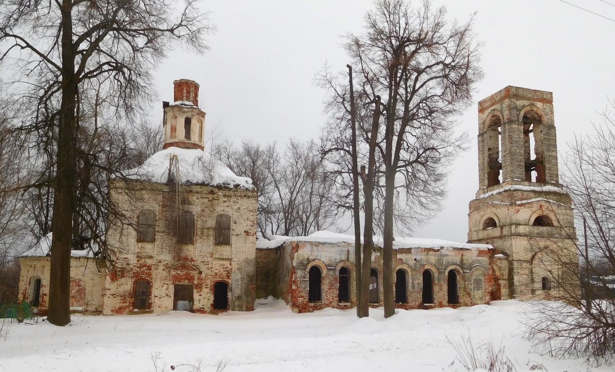 Большое Загарино. Церковь Покрова Пресвятой Богородицы. фасады