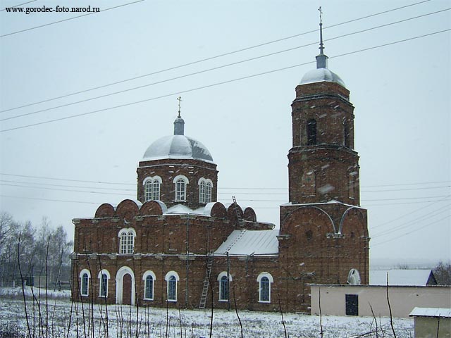 Церковь Бориса и Глеба, Корневое (Скопинский район и г. Скопин, Рязанская область). общий вид в ландшафте, Подробнее на www.gorodec-foto.narod.ru