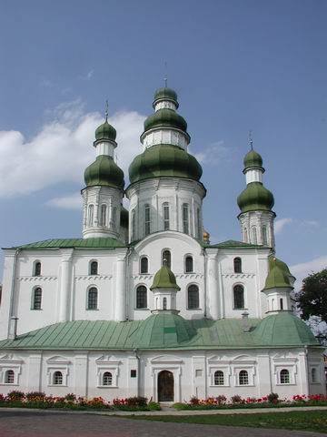 Успенский Елецкий женский монастырь. Собор Успения Пресвятой Богородицы, Чернигов (Черниговский район, Украина, Черниговская область). фасады, Елецкий Успенский монастырь. Успенский собор (начало XII века), но при перестройках XVII века получил барочный облик.
(ул. Пролетарская)