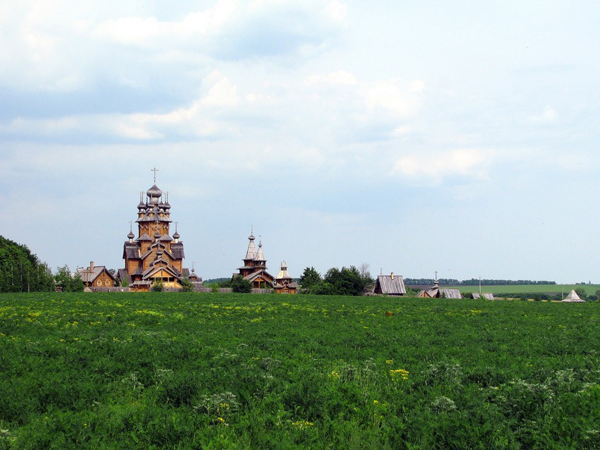Успенская Святогорская лавра. Всехсвятский скит, Татьяновка (Славянский район, Украина, Донецкая область). общий вид в ландшафте