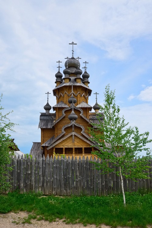 Татьяновка. Успенская Святогорская лавра. Всехсвятский скит. Церковь Всех Святых (новая). фасады