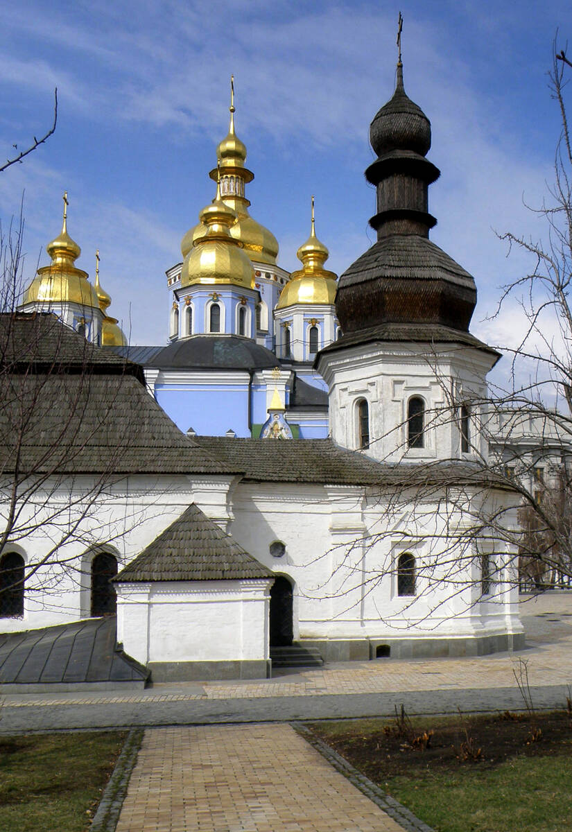 Михайловский Златоверхий монастырь. Церковь Иоанна Богослова, Старый Киев (Шевченковский район, Украина, г. Киев). архитектурные детали