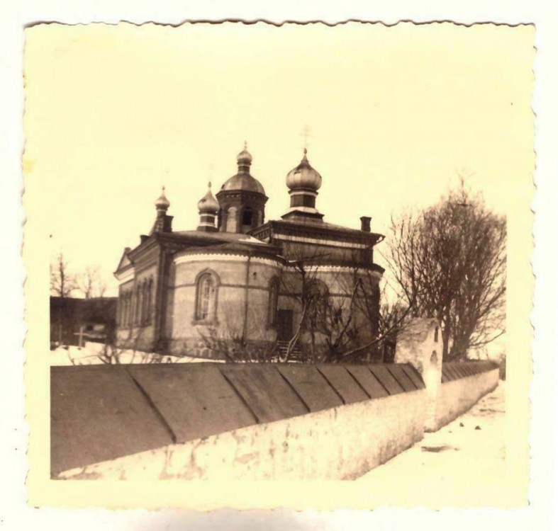 Церковь Георгия Победоносца (Преображения Господня), Печки (Печорский район, Псковская область). архивная фотография, Фото 1944 г. с аукциона e-bay.de