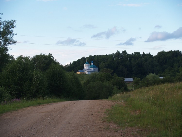 Владимирец. Введенский монастырь. общий вид в ландшафте, Вид на монастырь с дороги
