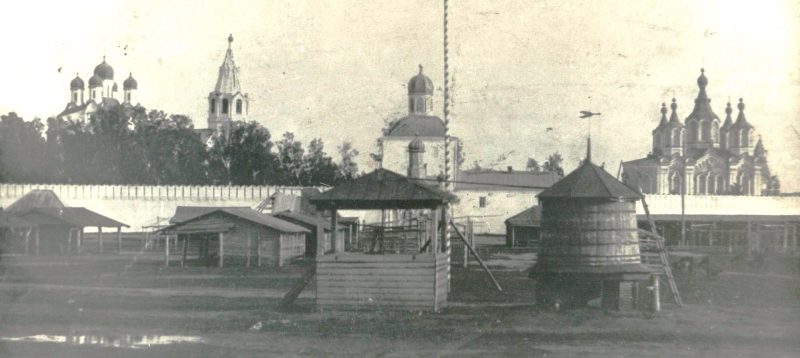 Далматовский Успенский мужской монастырь, Далматово (Далматовский район, Курганская область). архивная фотография, С почтовой открытки 1909 года