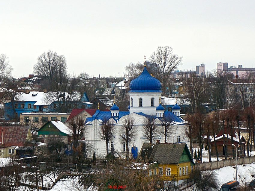 Собор Воздвижения Креста Господня, Могилёв (Могилёв, город, Беларусь, Могилёвская область). общий вид в ландшафте