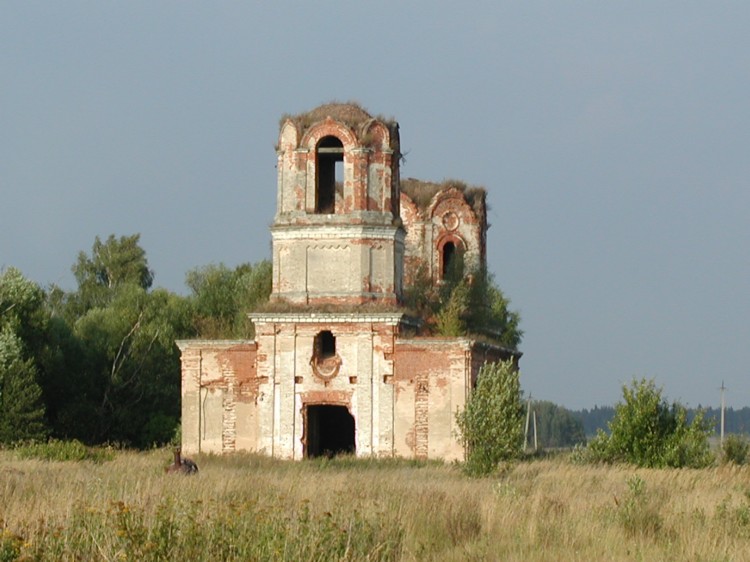 Церковь Илии Пророка, Ильинское (Старицкий район, Тверская область). общий вид в ландшафте