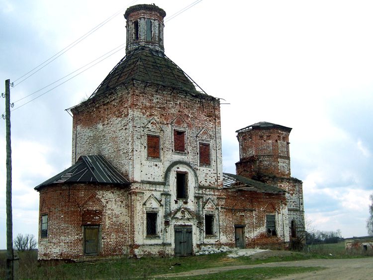 Горкино. Церковь Спаса Преображения. фасады