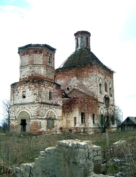 Горкино. Церковь Спаса Преображения. фасады