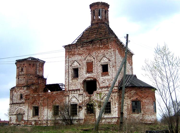 Горкино. Церковь Спаса Преображения. фасады