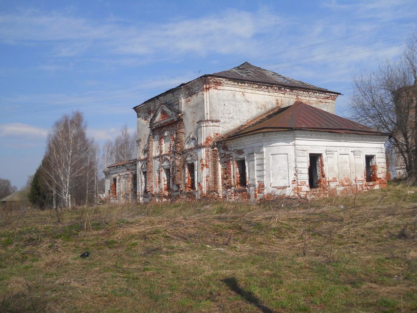 Церковь Смоленской иконы Божией Матери, Горкино (Родниковский район, Ивановская область). общий вид в ландшафте