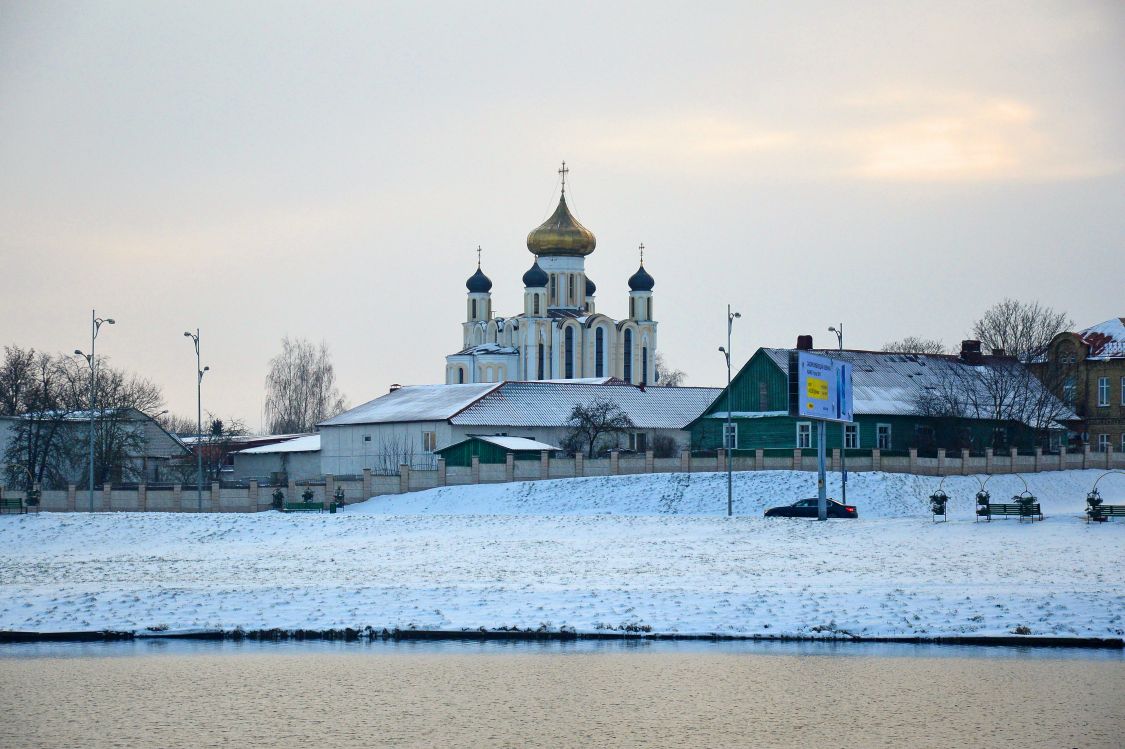 Церковь Всех Святых, Лида (Лидский район, Беларусь, Гродненская область). общий вид в ландшафте, вид на церковь со стороны городского пруда