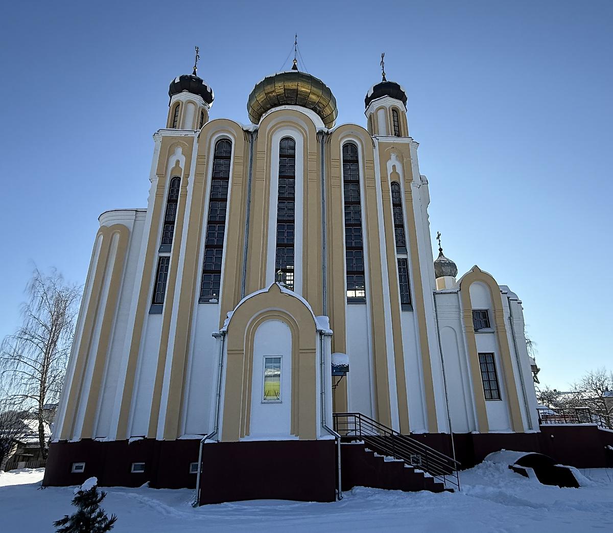Вид с севера, фасады. Церковь Всех Святых, Лида (Лидский район, Беларусь, Гродненская область)