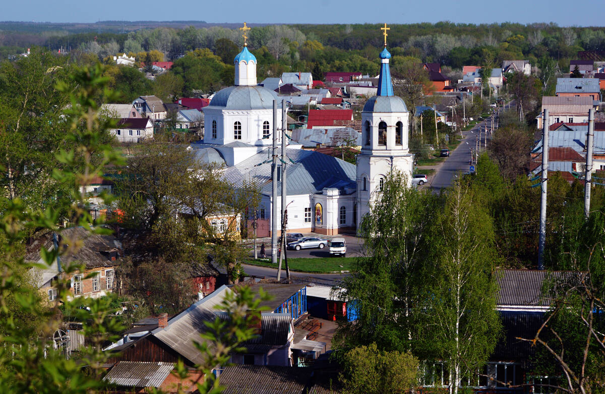 Церковь Николая Чудотворца, Курск (Курск, город, Курская область). общий вид в ландшафте