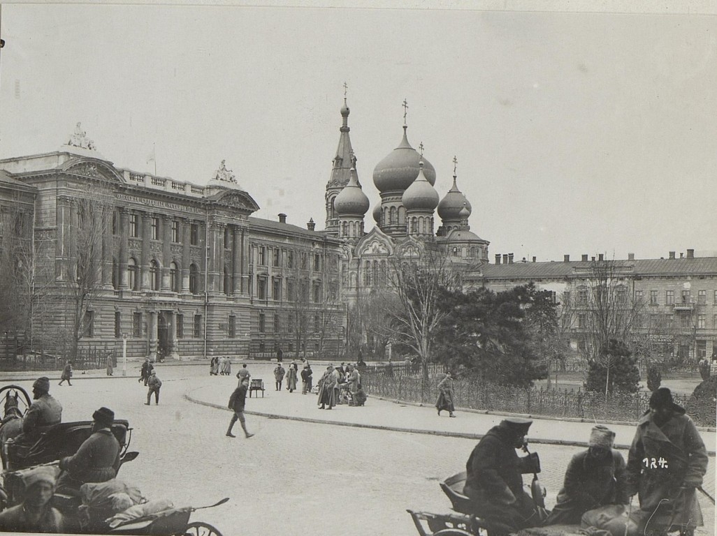 Пантелеимоновский мужской монастырь. Собор Пантелеимона Целителя, Одесса (Одесский район, Украина, Одесская область). архивная фотография, http://and110.ucoz.ru/REW/11/sam.html Альбом «Одесса. 1918 год»