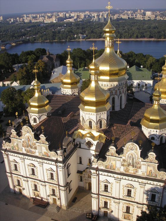 Киев. Успенская Киево-Печерская лавра. Собор Успения Пресвятой Богородицы. фасады