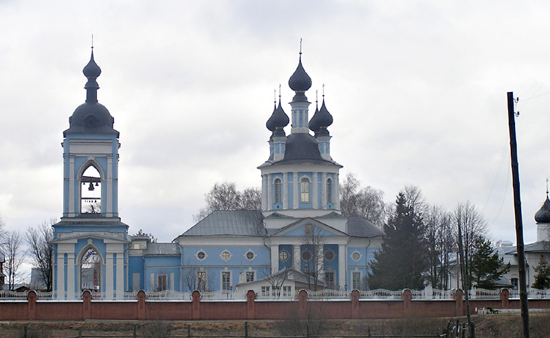 Дунилово. Успенский женский монастырь. Церковь Успения Пресвятой Богородицы. общий вид в ландшафте