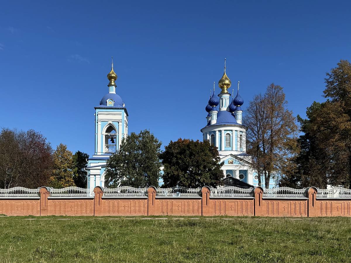 Вид с юго-запада, фасады. Успенский женский монастырь. Церковь Успения Пресвятой Богородицы, Дунилово (Шуйский район, Ивановская область)