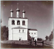 Борисоглебский монастырь. Церковь Иоанна Предтечи, Колокольня  с востока. Альбом «Храмы и монастыри. Сергей Михайлович Прокудин-Горский. Из альбома "Район Волги"»<br>, Борисоглебский, Борисоглебский район, Ярославская область