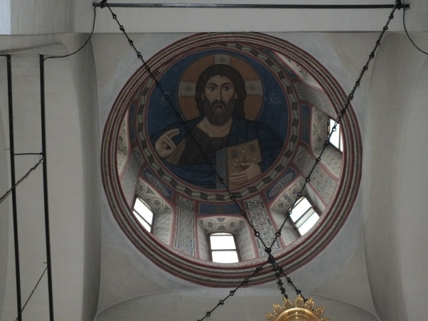 Никольский женский монастырь. Собор Николая Чудотворца, Переславль-Залесский (Переславский район и г. Переславль-Залесский, Ярославская область). интерьер и убранство, Роспись светового барабана в соборе Николая Чудотворца