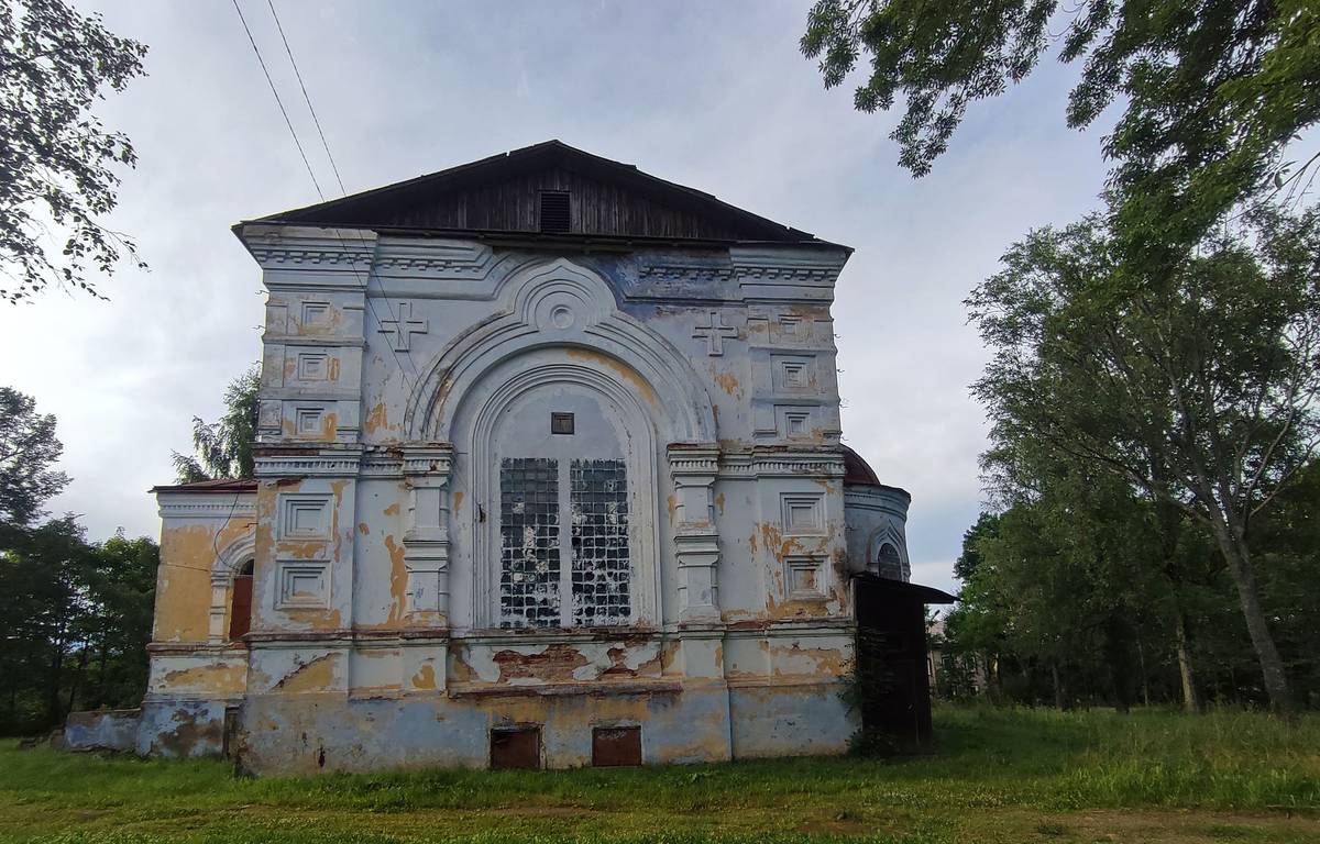 Короцкий Тихонов монастырь. Церковь Варвары великомученицы, Короцко (Валдайский район, Новгородская область). фасады
