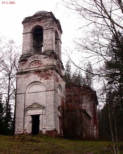 Церковь Троицы Живоначальной, Ужин (Валдайский район, Новгородская область). фасады
