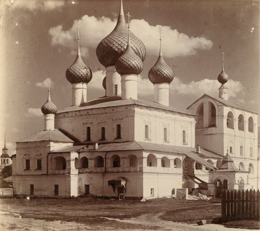 Воскресенский монастырь. Собор Воскресения Христова, Углич (Угличский район, Ярославская область). архивная фотография, Фотография С.М. Прокудина-Горского, 1911 год, источник - сайт проекта 