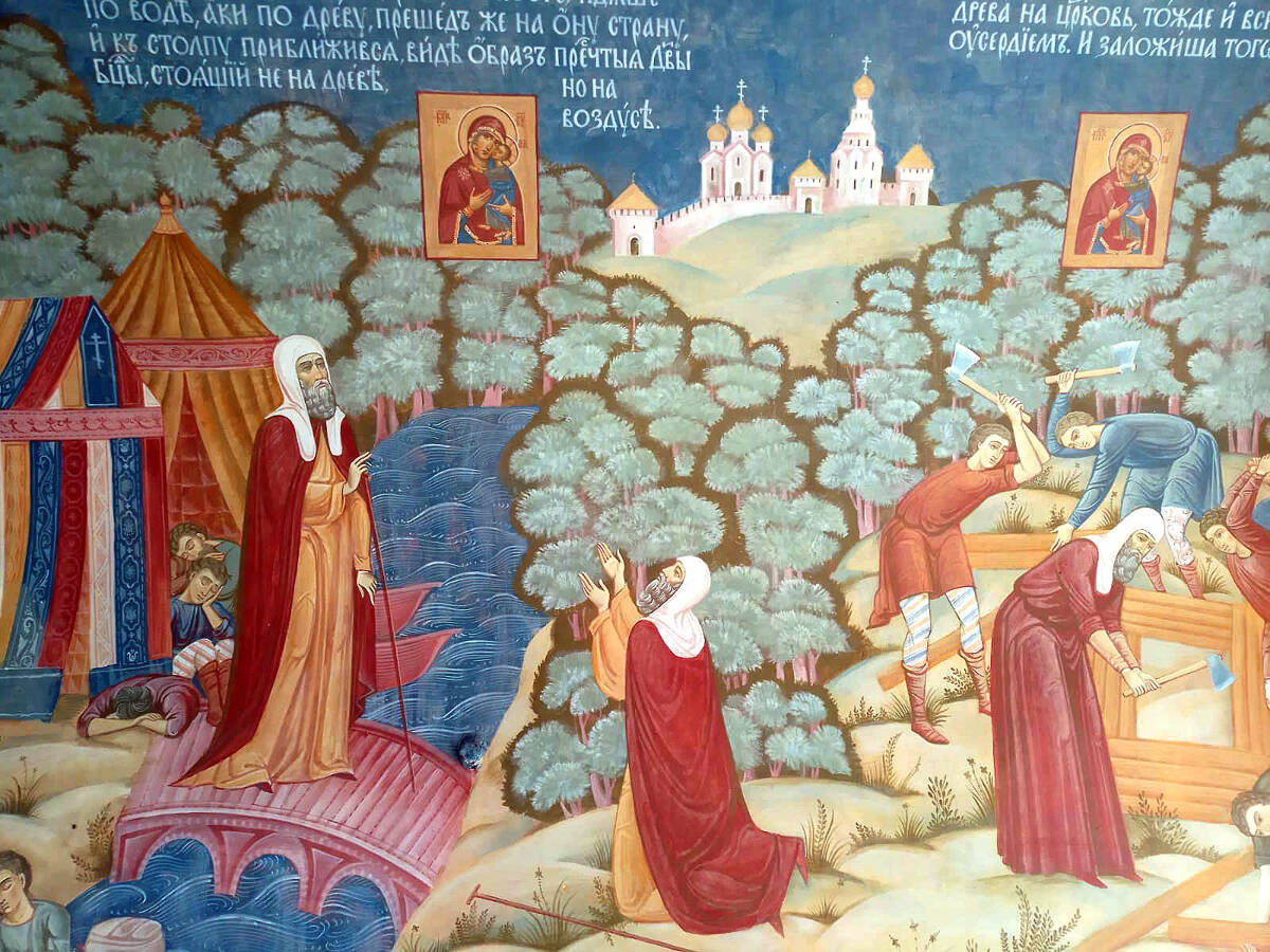 Введенский Толгский женский монастырь. Собор Введения во храм Пресвятой Богородицы, Толга (Ярославль, город, Ярославская область). интерьер и убранство