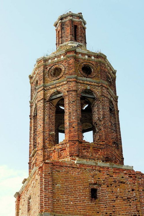 Церковь Михаила Архангела, Злобино (Каширский городской округ, Московская область). архитектурные детали, Колокольня храма