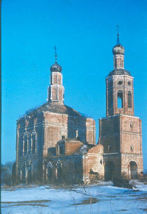 Злобино. Церковь Михаила Архангела. документальные фотографии, фото 1989
