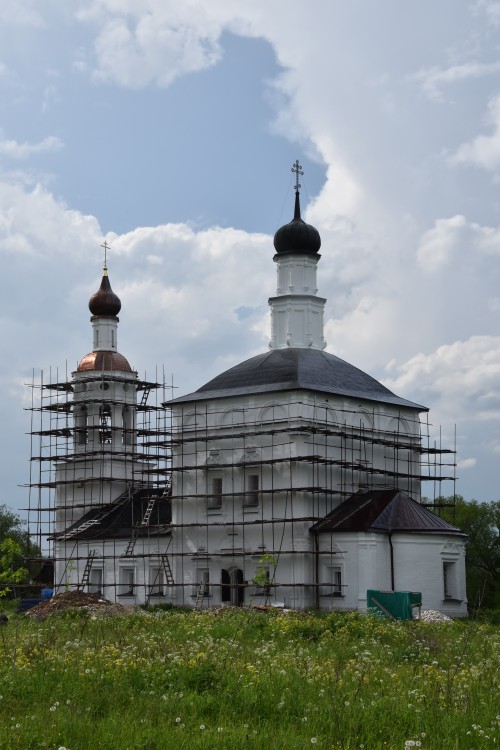 Церковь Михаила Архангела, Злобино (Каширский городской округ, Московская область). художественные фотографии, Заканчивается реставрации церкви Михаила Архангела