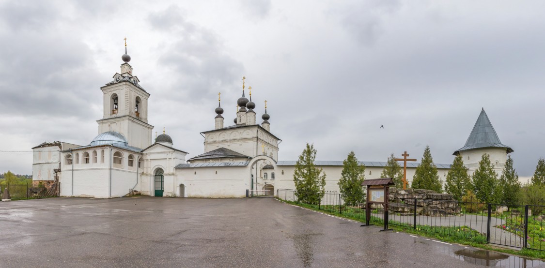Ступино. Троицкий Белопесоцкий монастырь. фасады, Панорама с востока