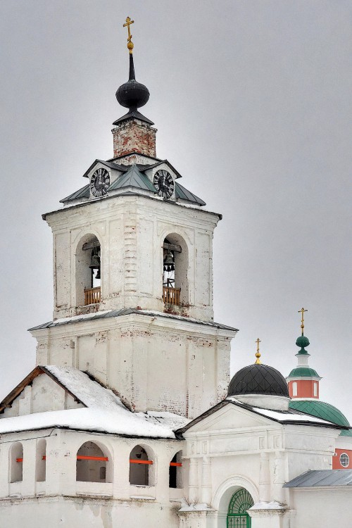 Троицкий Белопесоцкий монастырь. Церковь Николая Чудотворца под колокольней, Ступино (Ступинский городской округ, Московская область). фасады