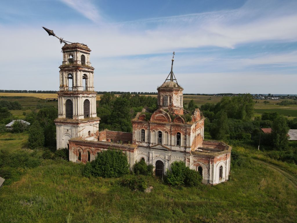 Левашово. Церковь Спаса Преображения. фасады