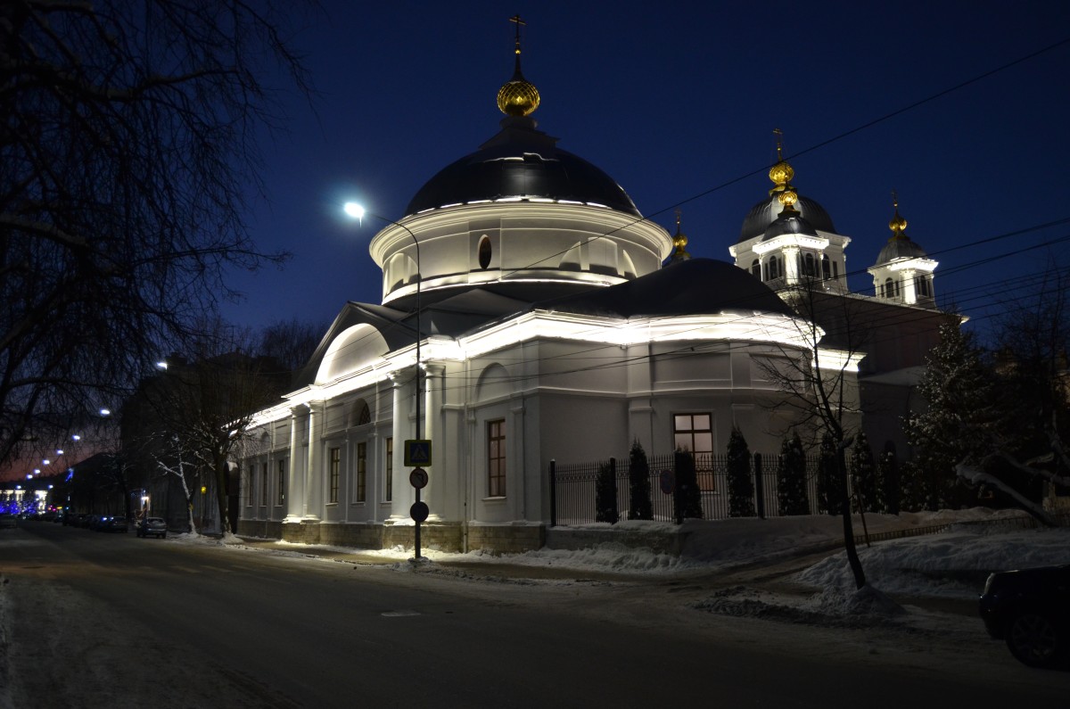 Казанский монастырь. Церковь Покрова Пресвятой Богородицы, Ярославль (Ярославль, город, Ярославская область). художественные фотографии, Освещение церкви в ночное время