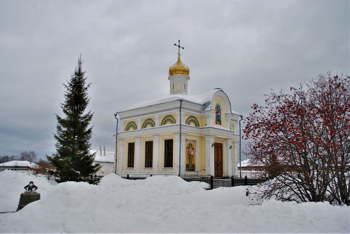 Николаевский мужской монастырь. Церковь Николая Чудотворца, Верхотурье (Верхотурский район (ГО Верхотурский), Свердловская область). фасады