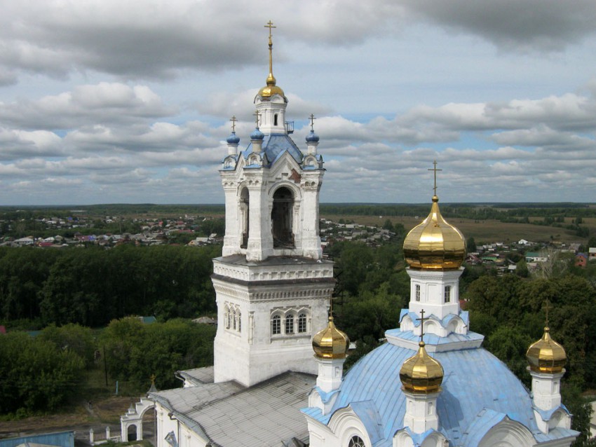 Камышлов. Покровский женский монастырь. Собор Покрова Пресвятой Богородицы. архитектурные детали, Новые купола