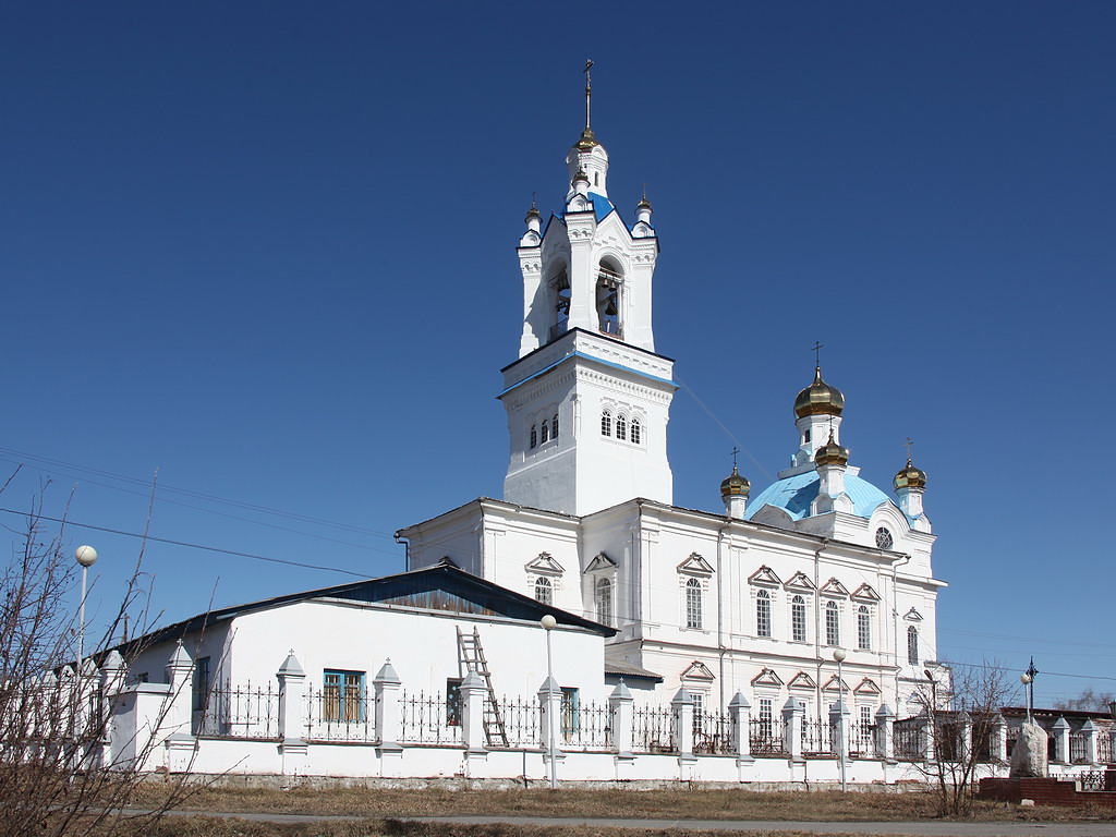 Камышлов. Покровский женский монастырь. Собор Покрова Пресвятой Богородицы. фасады, Вид с юго-запада