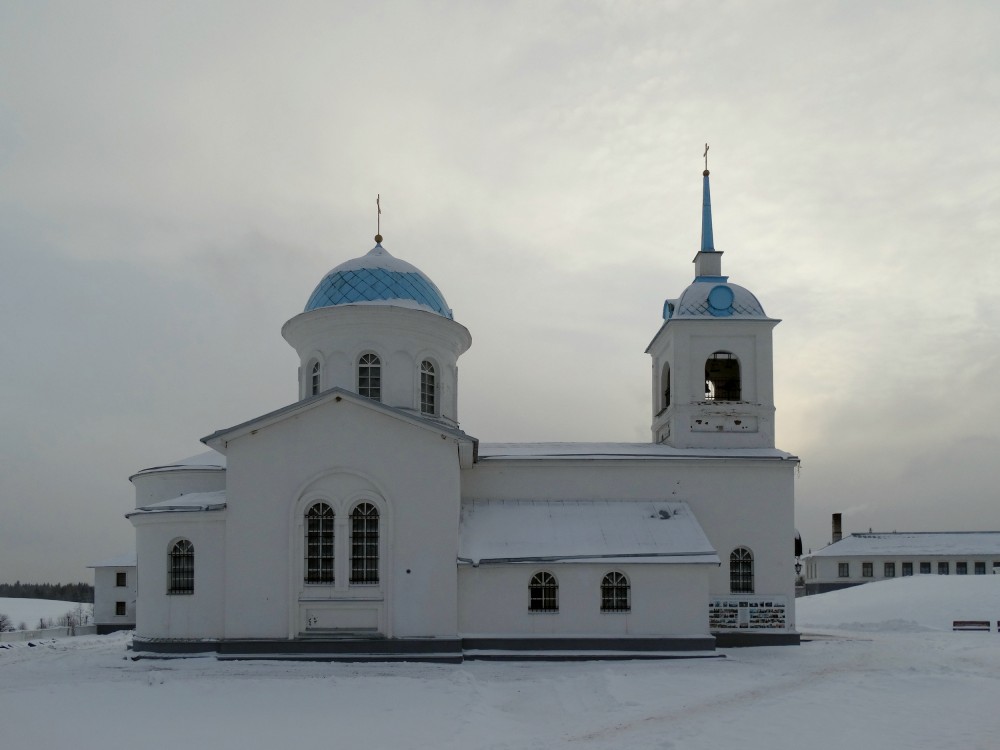 Покрово-Тервенический женский монастырь. Церковь Покрова Пресвятой Богородицы, Тервеничи (Лодейнопольский район, Ленинградская область). фасады