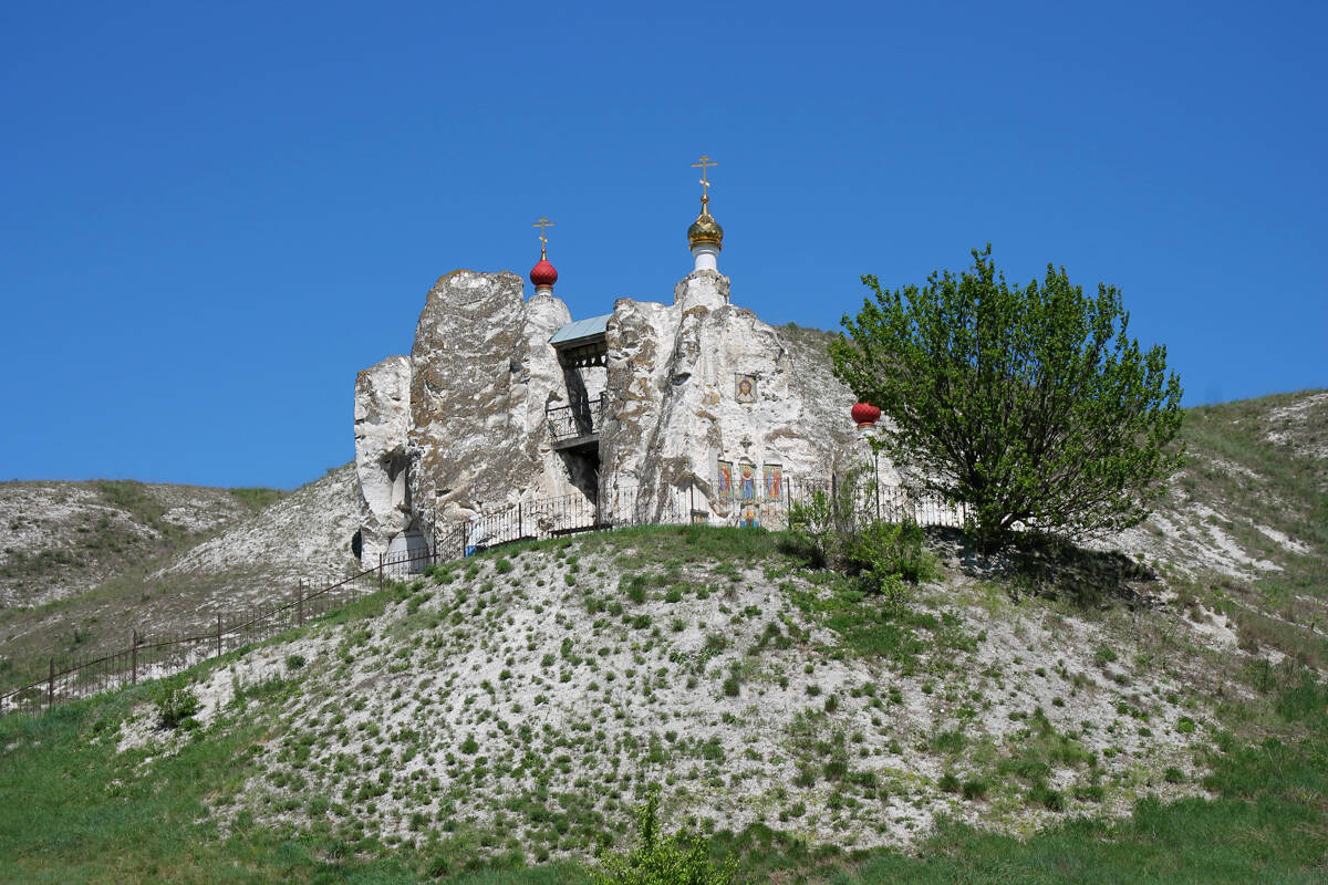 Костомаровский Спасский монастырь. Собор Спаса Нерукотворного Образа, Костомарово (Подгоренский район, Воронежская область). архитектурные детали