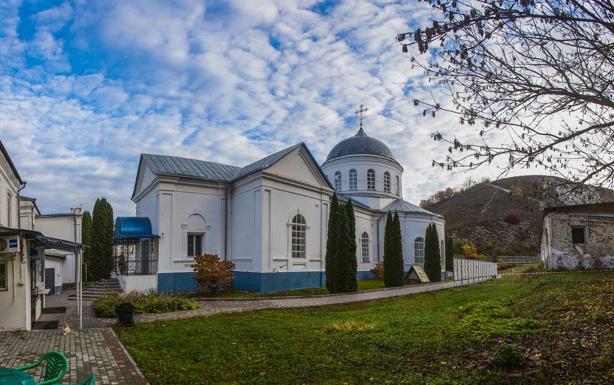 Успенский Дивногорский мужской монастырь. Церковь Успения Пресвятой Богородицы, Дивногорский Монастырь, посёлок (Лискинский район, Воронежская область). фасады