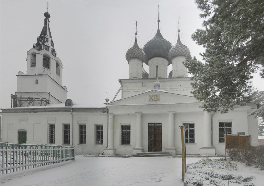Троице-Сыпанов Пахомиево-Нерехтский женский монастырь. Собор Троицы Живоначальной, Троица (Нерехтский район, Костромская область). фасады