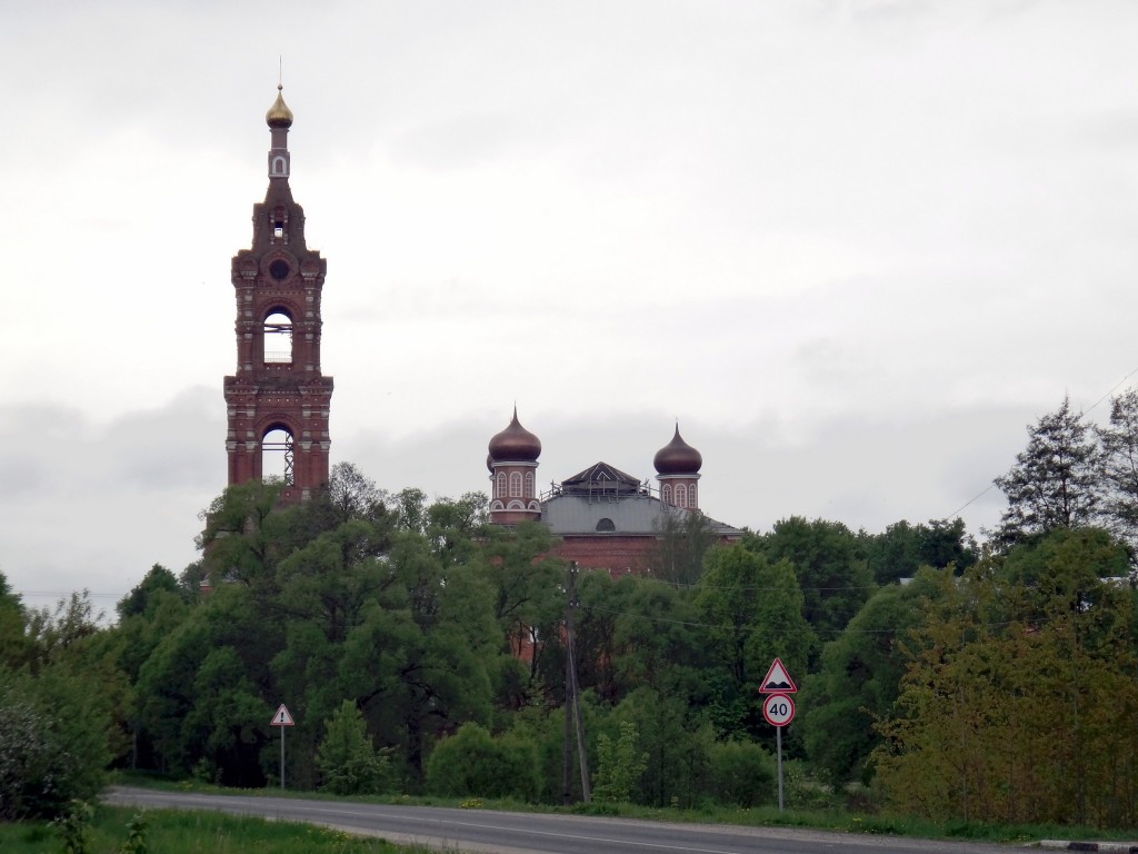 Колычёво. Казанский монастырь. общий вид в ландшафте