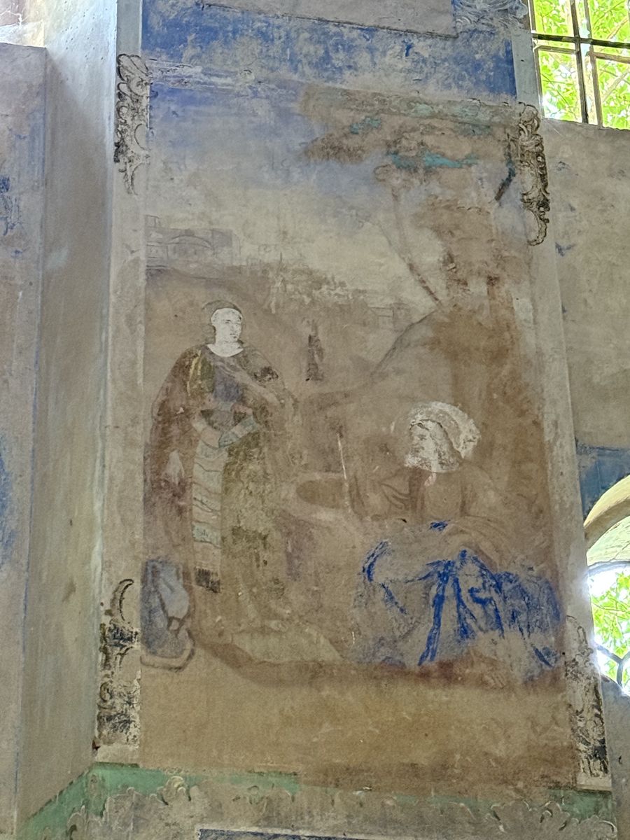 Церковь Воскресения Христова, Унжа (Макарьевский район, Костромская область). интерьер и убранство, Фреска на северной стене основного объема