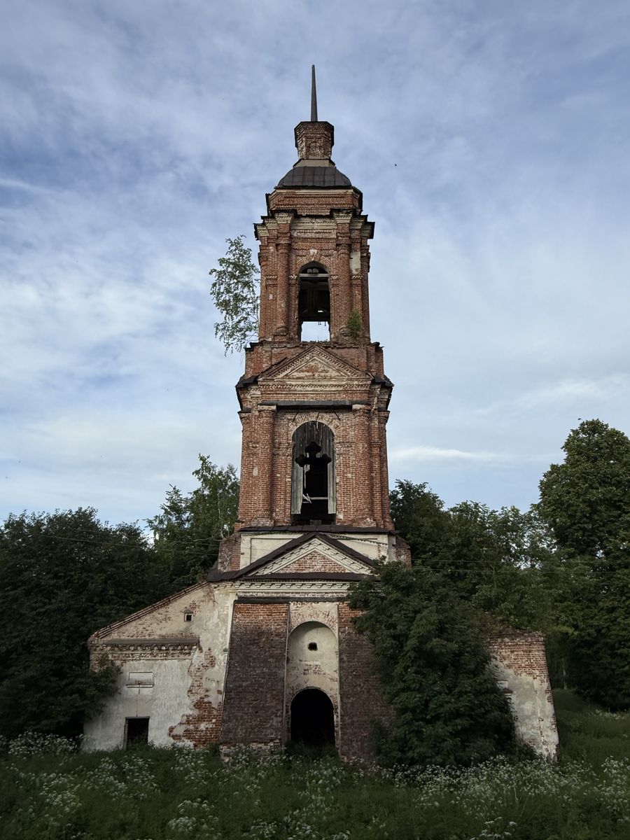 Церковь Воскресения Христова, Унжа (Макарьевский район, Костромская область). фасады, Вид с запада