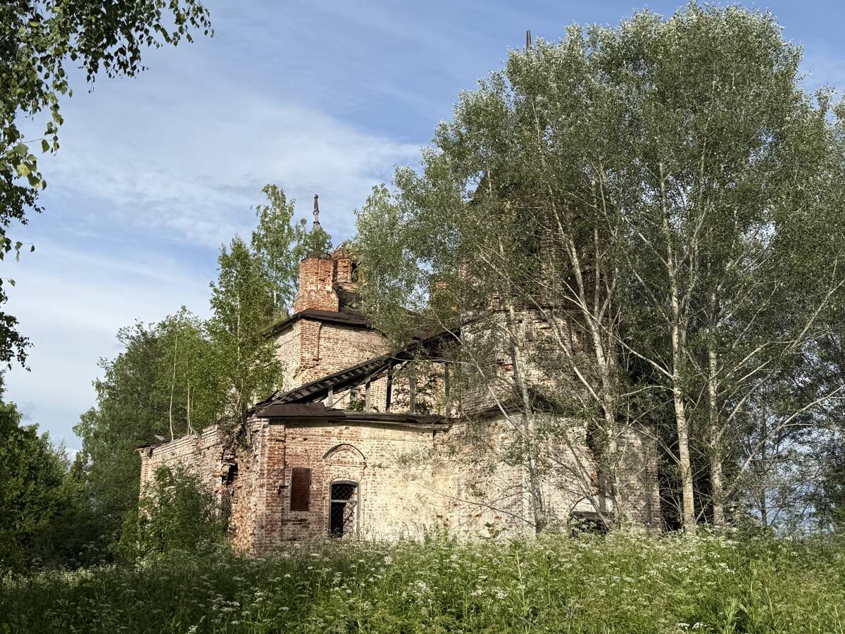 Церковь Вознесения Господня, Унжа (Макарьевский район, Костромская область). фасады, Вид с запада