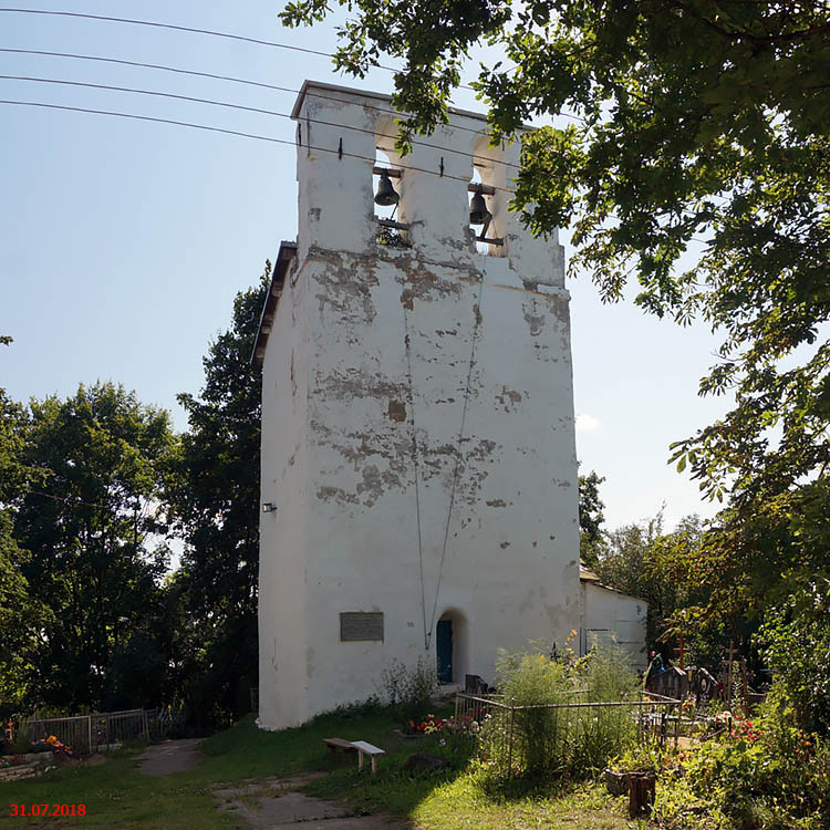 Сенно. Церковь Георгия Победоносца. фасады, Звонница